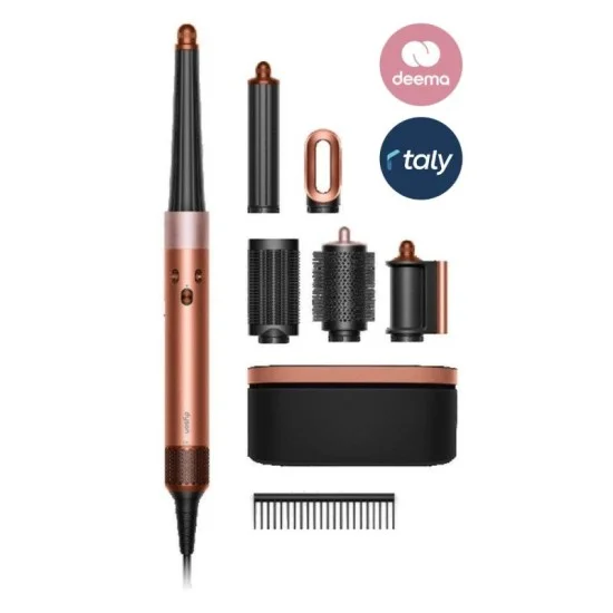 Dyson Airwrap i.d. Multi-Styler and Dryer 1300W 6-in-1 Styling, Bluetooth App Control Intelligent Heat Control Straight + Wavy – Amber Silk